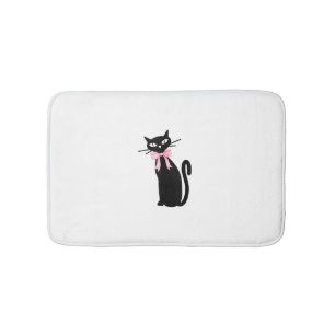 Atomkatze mit rosa Katzenkatze Girly Clean Girl Ki Badematte