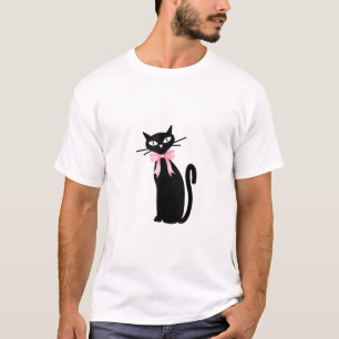 Atomkatze mit rosa Katzenkatze Girly Clean Girl Ki T-Shirt
