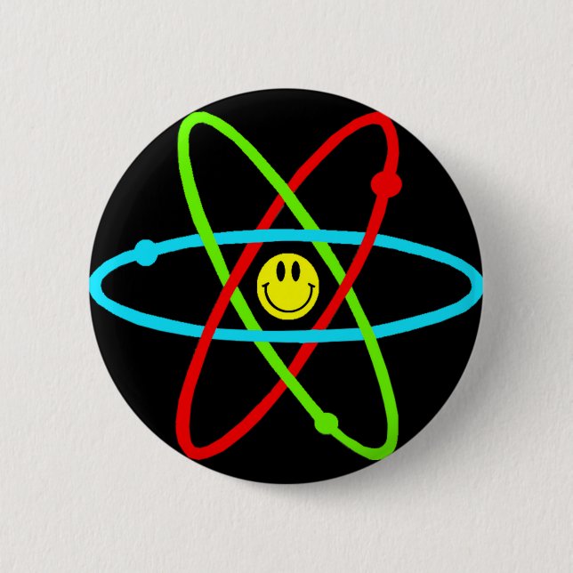 Atomknopf Button (Vorderseite)