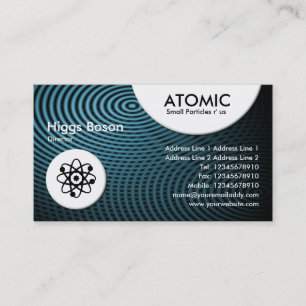 Atomkreise - Blue Electric Pool 01 Visitenkarte
