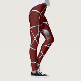 Atommaroon-Leggings Leggings