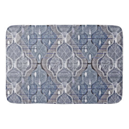 Atomogee Blue Gray Modernes Bauernhaus Mitte des J Badematte
