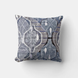 Atomogee Blue Gray Modernes Bauernhaus Mitte des J Kissen