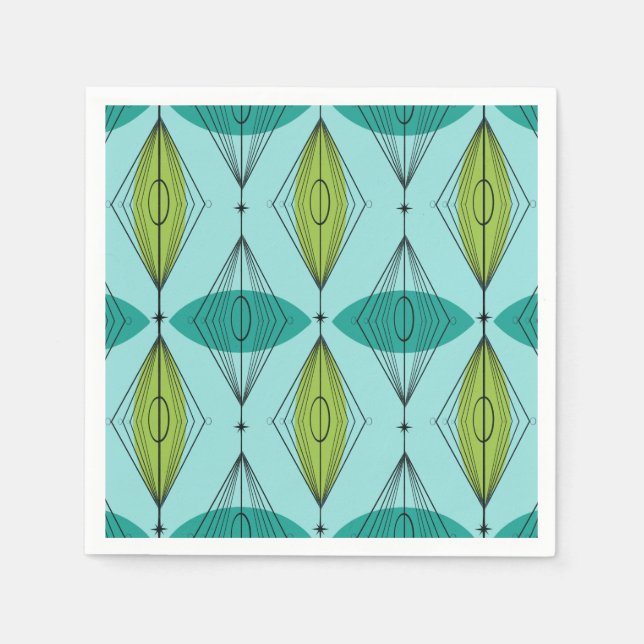 Atomogen und Sternexplosionen Papier Napkins Serviette (Vorderseite)