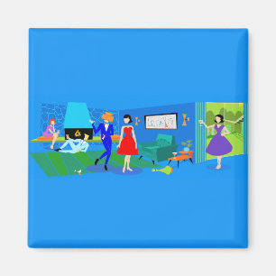 Atompalm Springs Cocktail Party Magnet