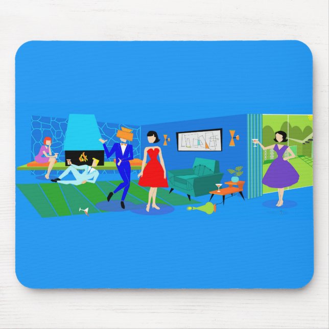 Atompalm Springs Cocktail Party Mousepad (Vorne)