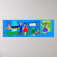 Atompalm Springs Cocktail Party Poster