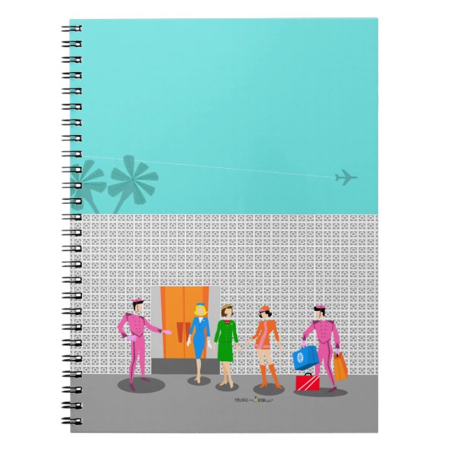 Atompalm Springs Spiral Foto Notebook Notizblock (Vorderseite)