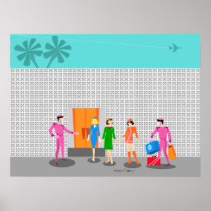 Atompalm Springs Stewardess Party Poster