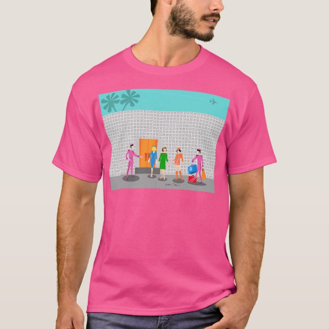 Atompalm Springs Stewardess Party T - Shirt (Vorderseite)