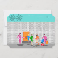 Atompalmsprings Stewardess-Party Einladung