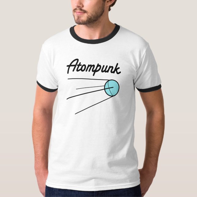 Atompunk Männersputnik-T - Shirt (Vorderseite)
