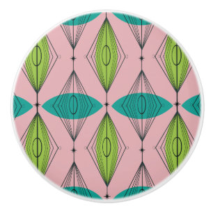 Atomrosa Ogee und Sternexplosionen Keramik Knochen Keramikknauf