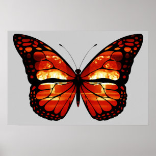 Atomschaum Cloud Butterfly Print Poster