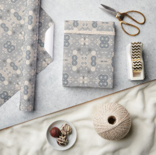 Atomschneeflockenmuster Winter Charm des mittleren Geschenkpapier