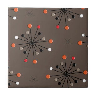 Atomsphere Star Burst Retro Patern Keramik Tile Fliese