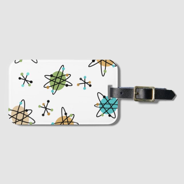 Atomspultag Mitte des Jahrhunderts Gepäckanhänger (Vorderseite (Horizontal))