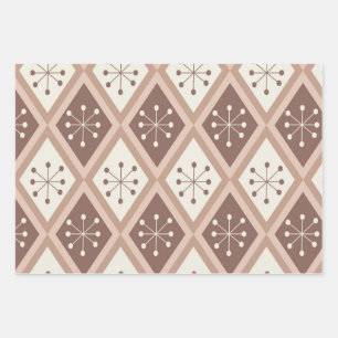 Atomstars aus dem Mittelalter auf Mocha Mousse Dia Geschenkpapier Set