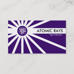 Atomstrahlen - dunkles Violett Visitenkarte