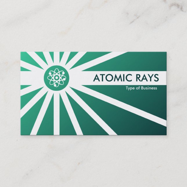 Atomstraßen - grün schattiert visitenkarte (Vorderseite)