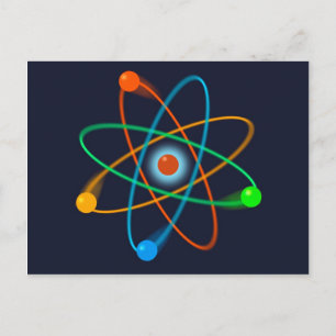 Atomstrukturwissenschaft Postkarte