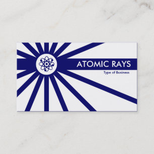 Atomtests - Dunkelblaue Anti-Materie Visitenkarte