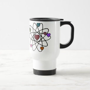 Atomvalentins-Leoparden-Druck-Herzen Reisebecher