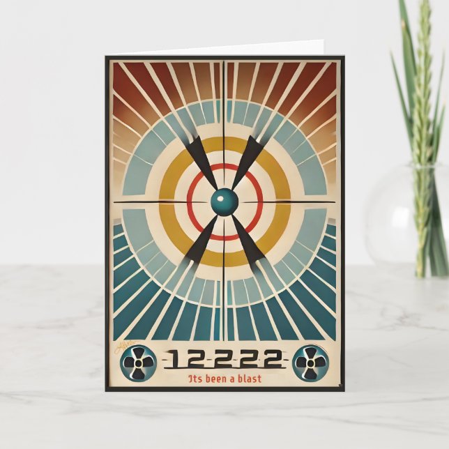 Atomzeitalter aus der Mitte des Jahrhunderts war e Karte (Vorderseite)