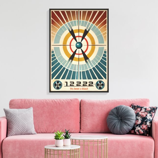 Atomzeitalter aus der Mitte des Jahrhunderts war e Leinwanddruck (Insitu (Wohnzimmer))