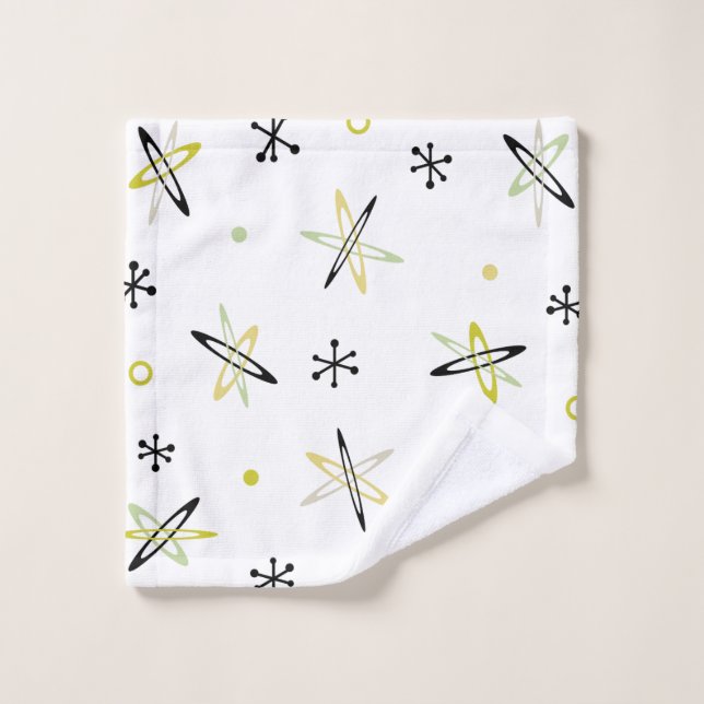 Atomzeitalter Badhandtuch Set (Waschlappen)