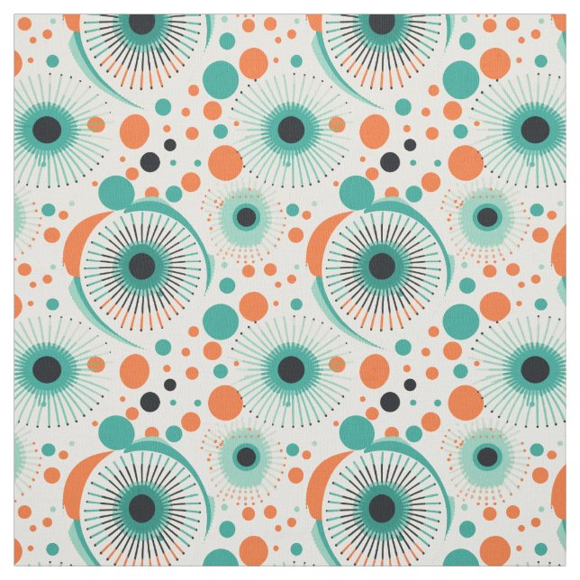 Atomzeitalter der 50er Jahre Stoff (Muster)