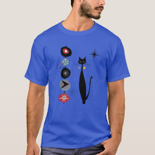 Atomzeitalter im Retrostil - Cooles Katzendesign T-Shirt