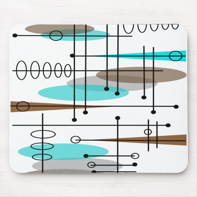 Atomzeitalter Inspiriert Entwurf des Mittelalters  Mousepad (Vorne)