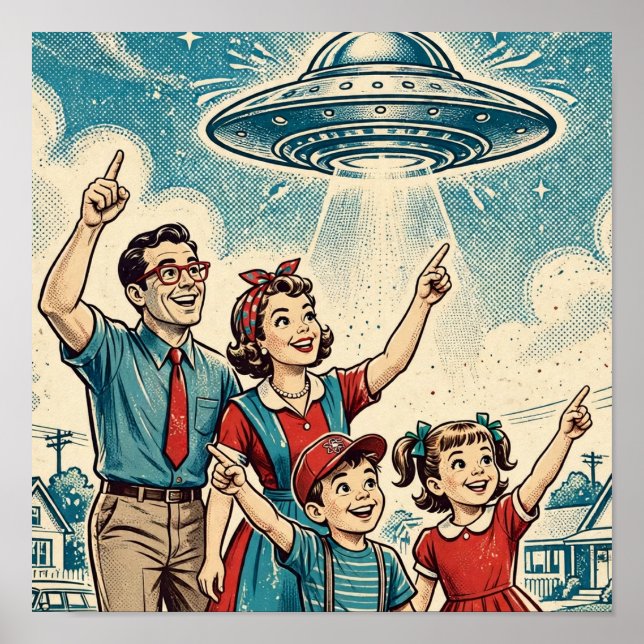 Atomzeitalter-Kryptid-Warnplakat Poster (Vorne)