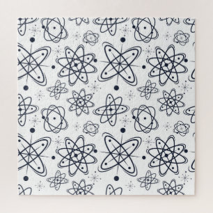 Atomzeitalter: Mid-Century-Modern-Muster Puzzle
