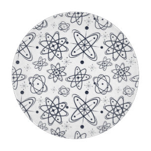 Atomzeitalter: Mid-Century-Modern-Muster Schneidebrett