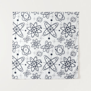Atomzeitalter: Moderne Muster aus der Mitte des Ja Wandteppich