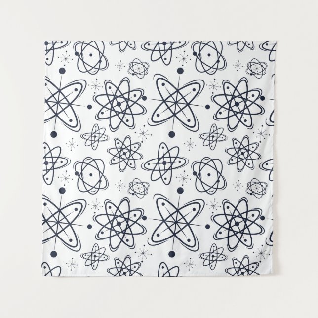 Atomzeitalter: Moderne Muster aus der Mitte des Ja Wandteppich (Vorderseite)