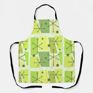 Atomzeitalter Pop Art Chartreuse Schürze