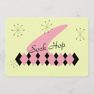 Atomzeitalter-Retro Einladung