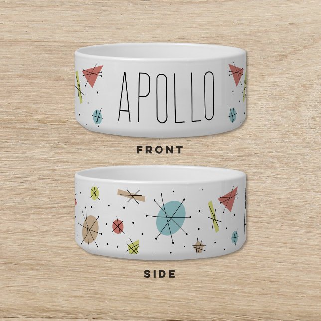 Atomzeitalter Retro Hunde Katze Pet Napf (Von Creator hochgeladen)