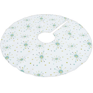 Atomzeitalter Sternexplosion MCM Weihnachten Polyester Weihnachtsbaumdecke