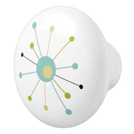 Atomzeitalter Sternexplosion Mitte Jahrhundert Mod Keramikknauf