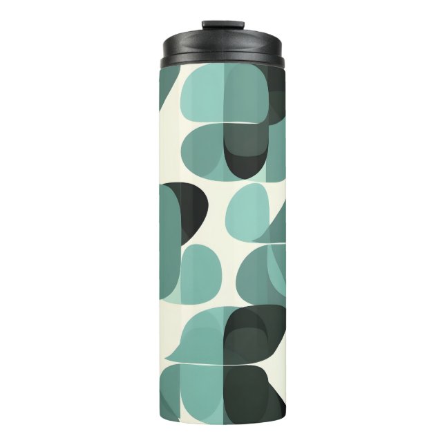 Atomzeitalter Vintag MCM Mitte Jahrhundert Moderne Thermosbecher (Vorderseite)