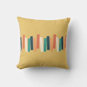 Atomzeitmitte Funky Rectangle Yellow Kissen