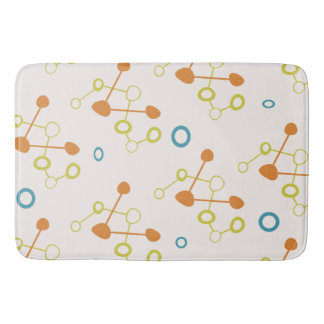 Atomzeitmuster bunt badematte