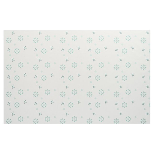 Atomzeitsputnik Sternexplosionen Winter Green Stoff (Fat Quarter (45,7 x 55,9 cm))