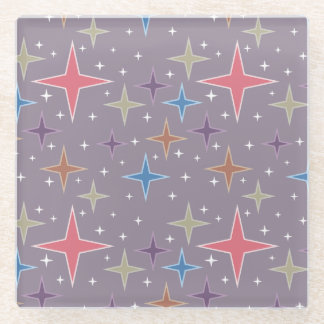 Atomzeitstars des mittleren Jahrhunderts Glasuntersetzer