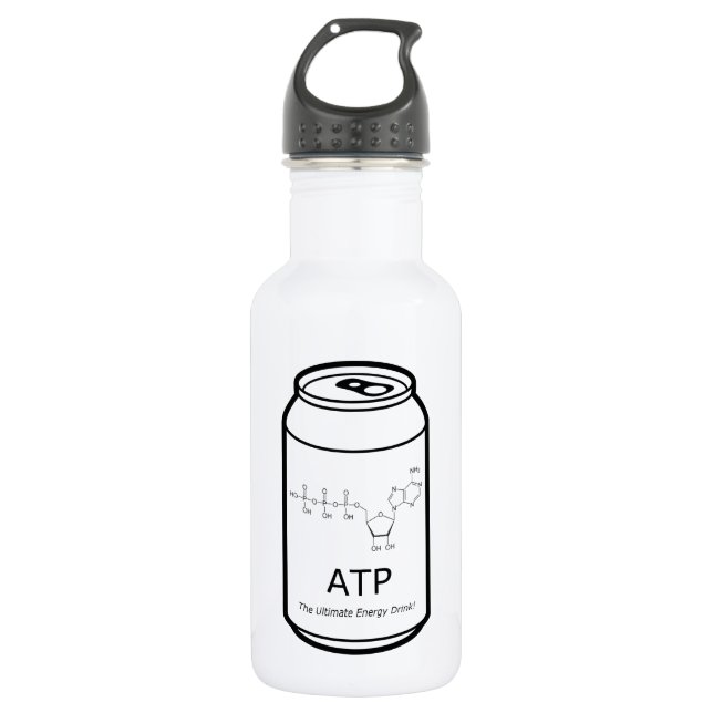 Atp-Energie-Getränk Edelstahlflasche (Vorderseite)