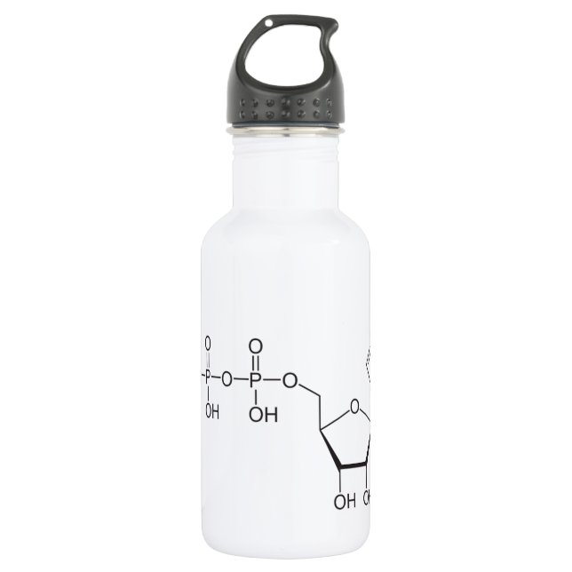 Atp-Molekül Edelstahlflasche (Vorderseite)